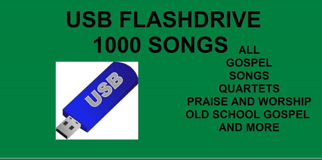 1000 GOSPEL MIXED USB FLASHDRIVE