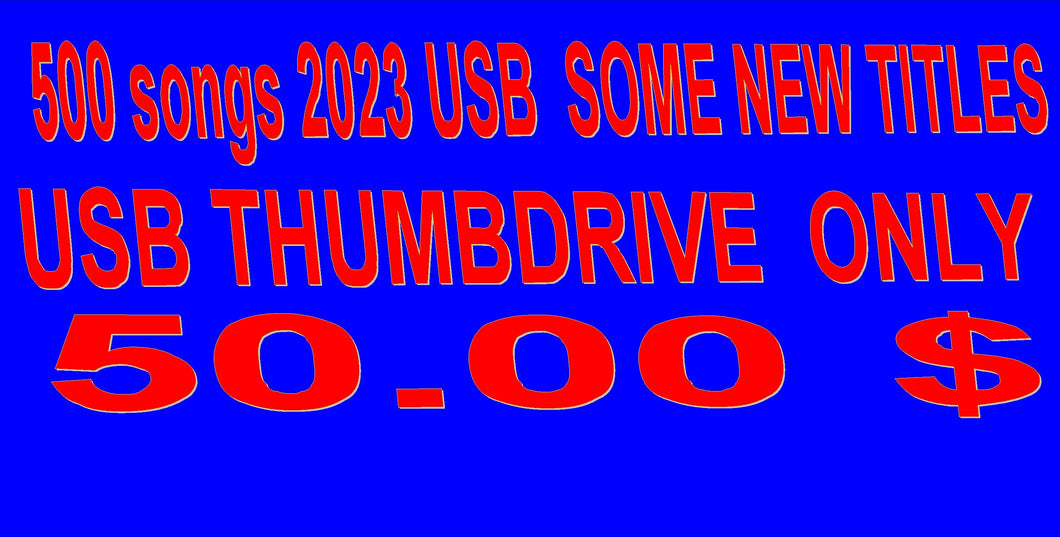 2023 USB THUMBDRIVE